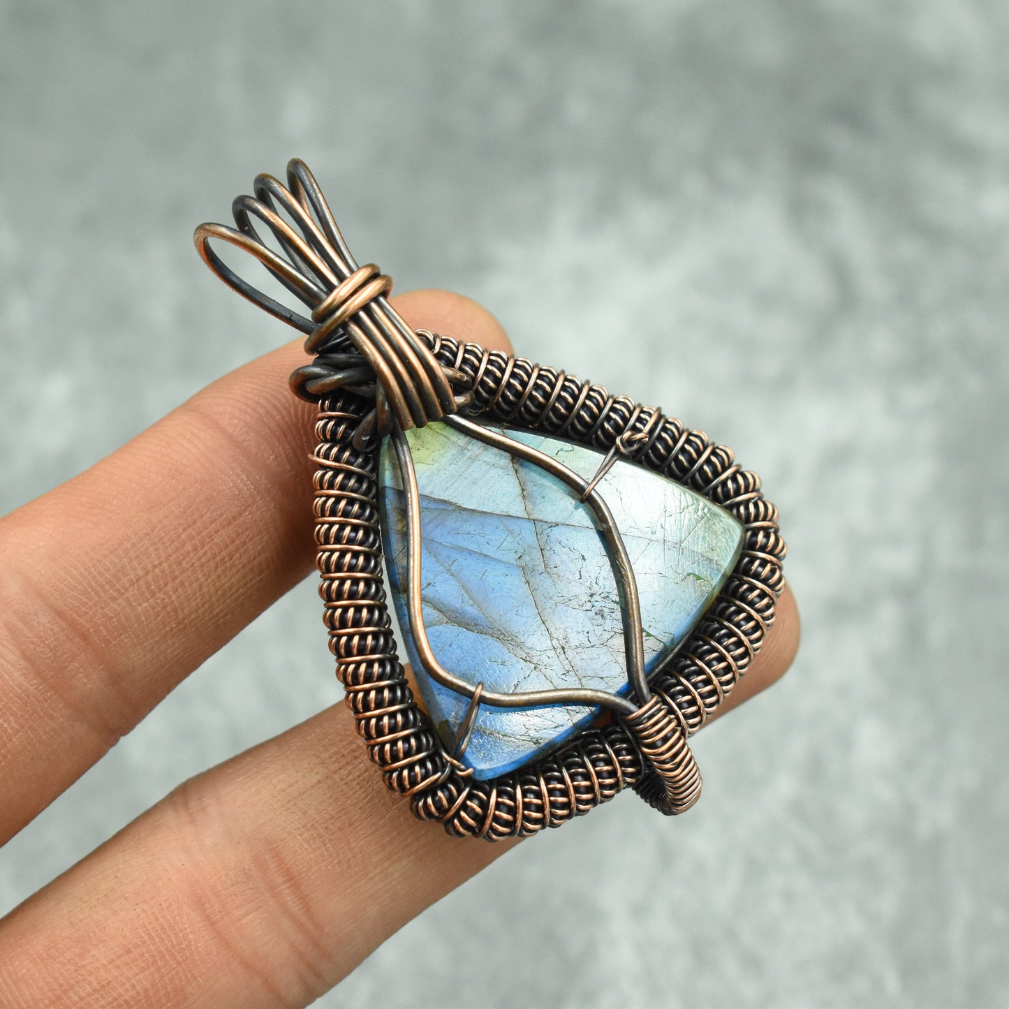 Blue Labradorite Gemstone Pendant