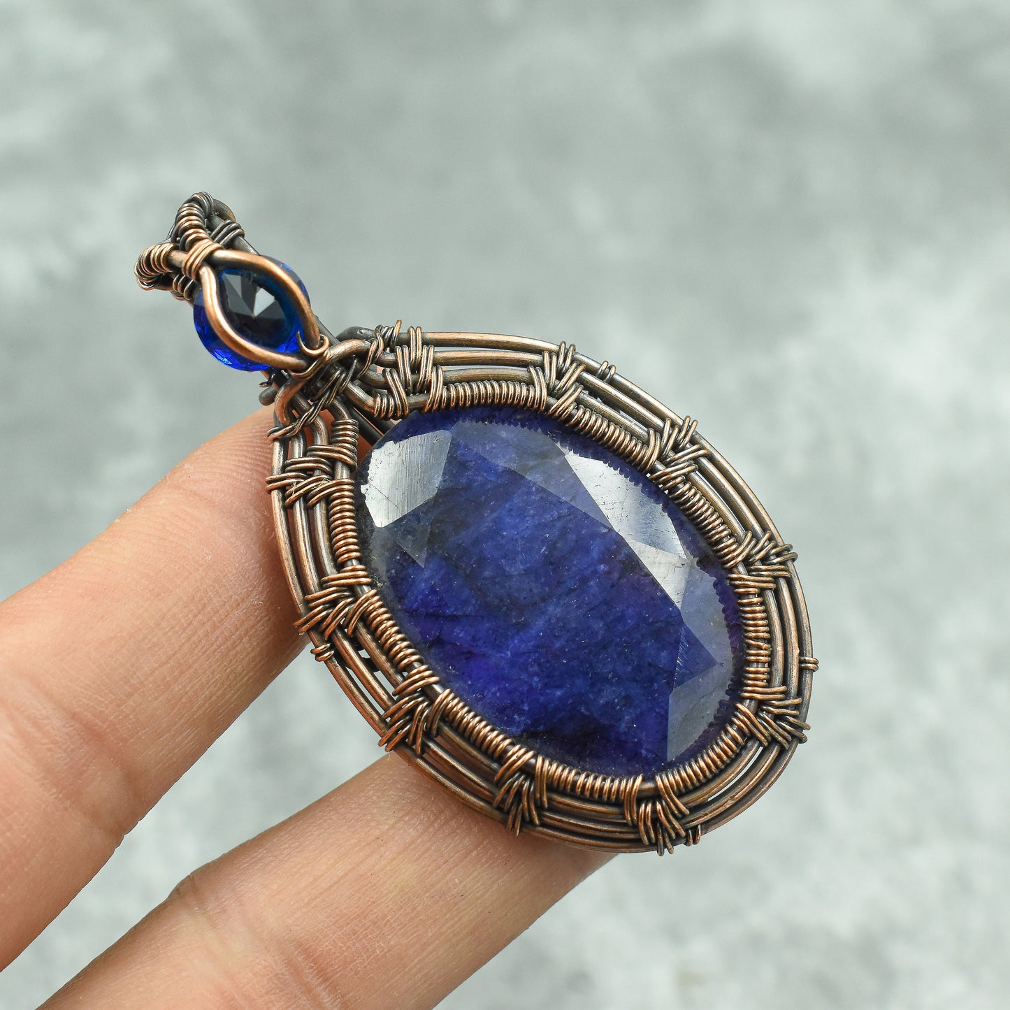 Blue Sapphire Gemstone Pendant