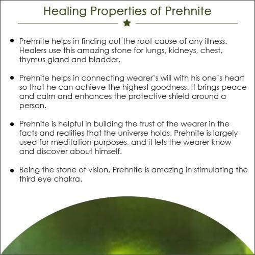 Green Prehnite Gemstone Pendant