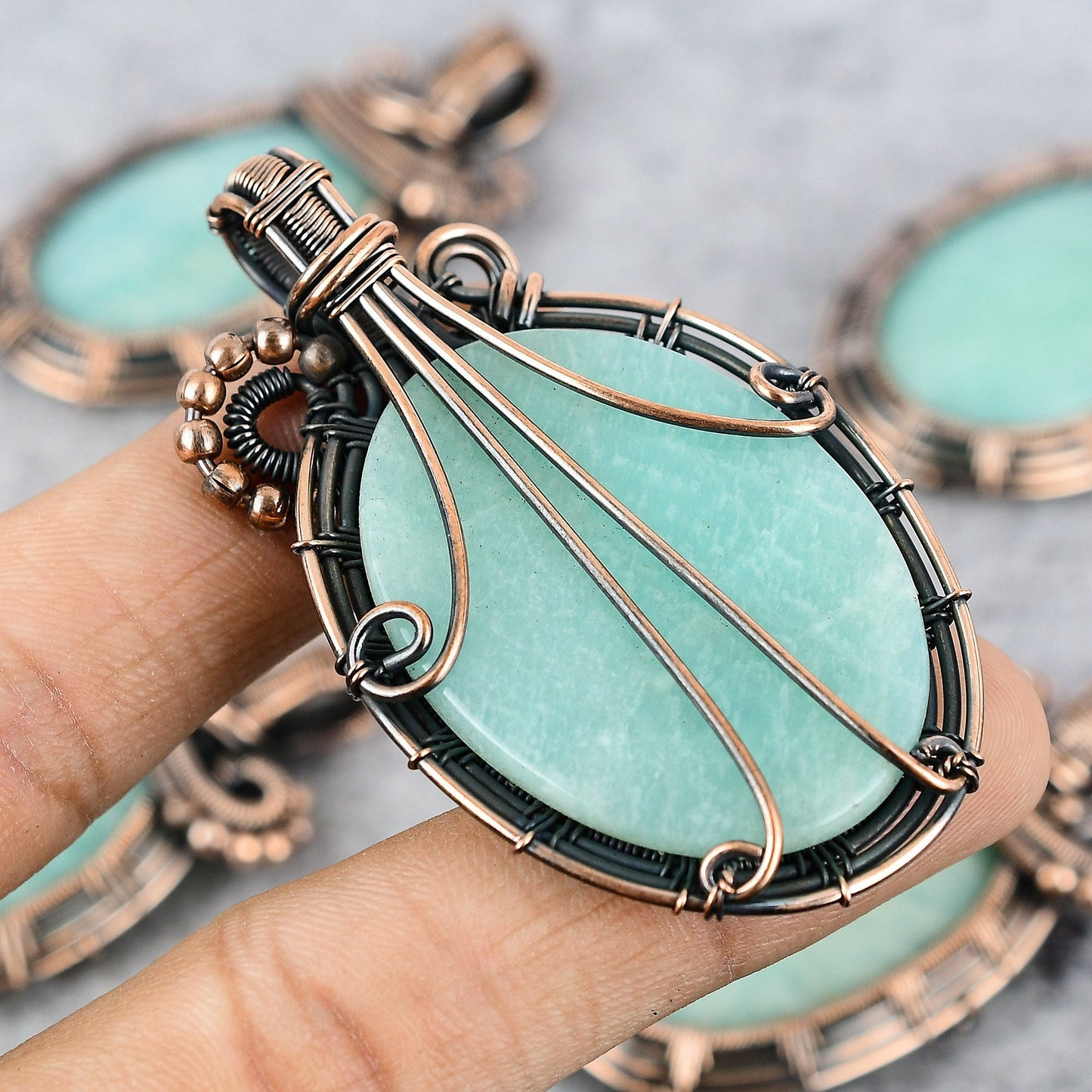 Green Amazonite Gemstone Pendant