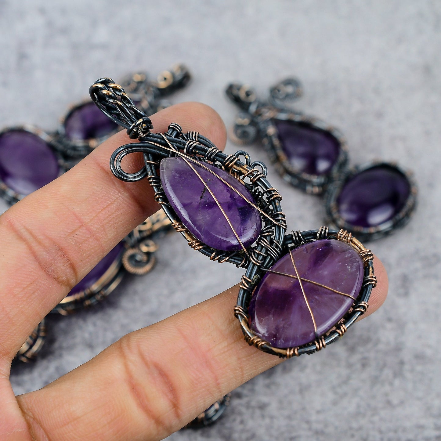 Purple Amethyst Gemstone Pendant