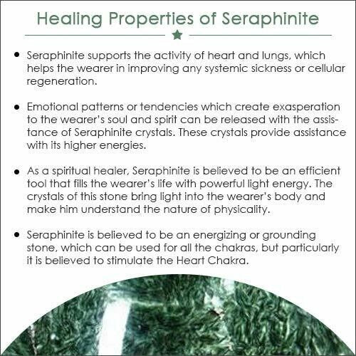 Green Seraphinite Gemstone Pendant