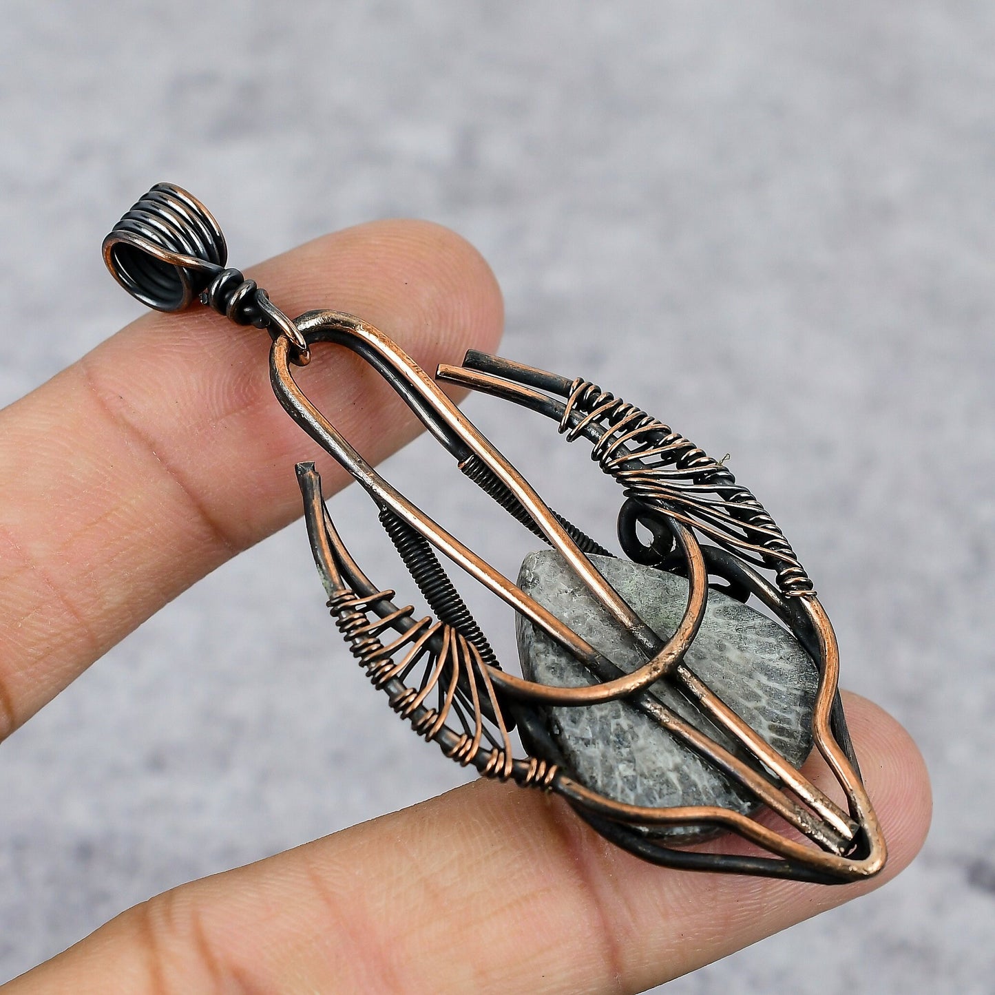 Red Stingray Coral Gemstone Bull Face Pendant