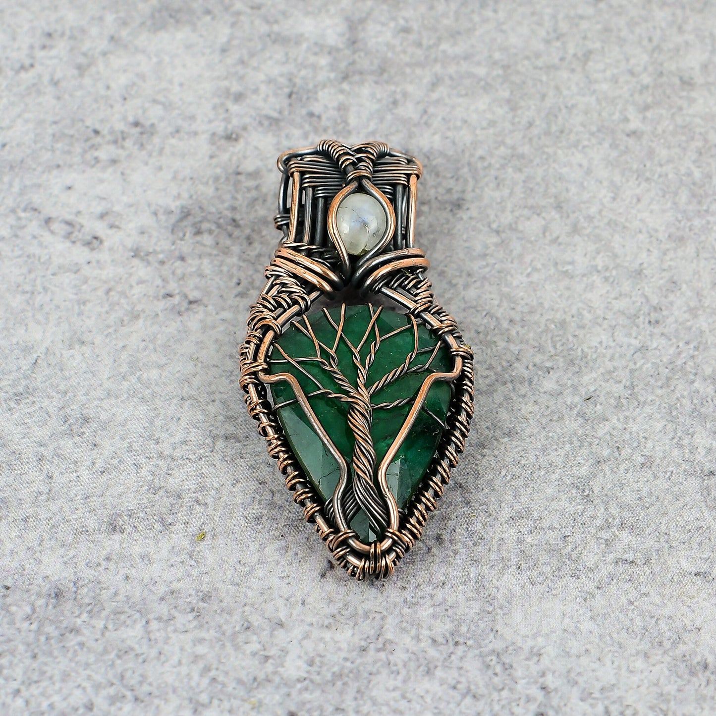 Green Emerald Gemstone Pendant