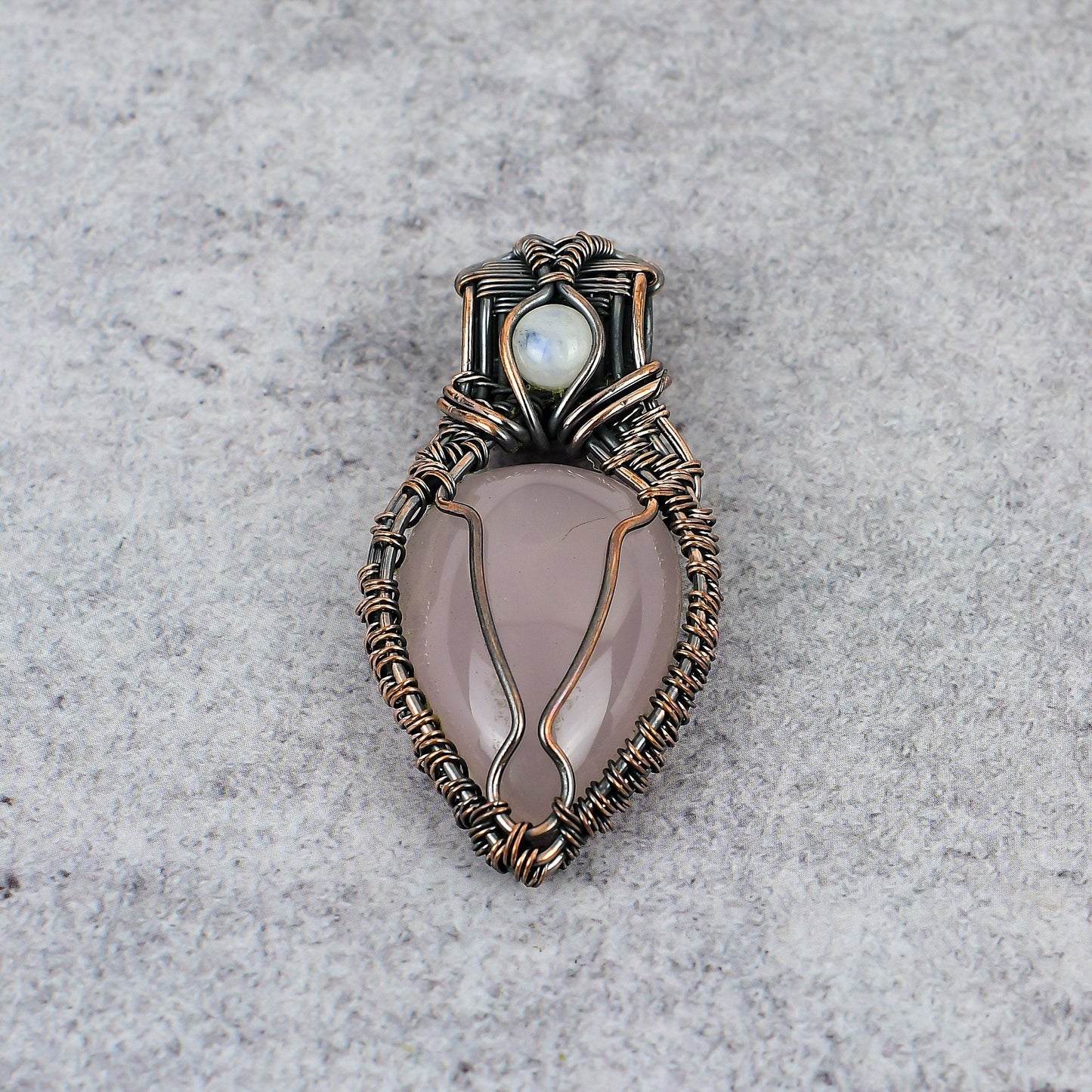 Rose Quartz Gemstone Pendant