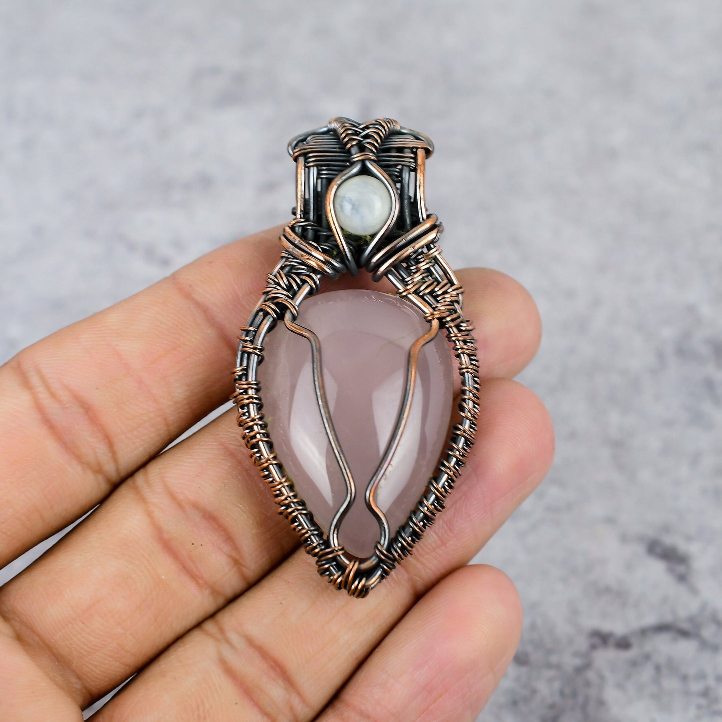 Rose Quartz Gemstone Pendant