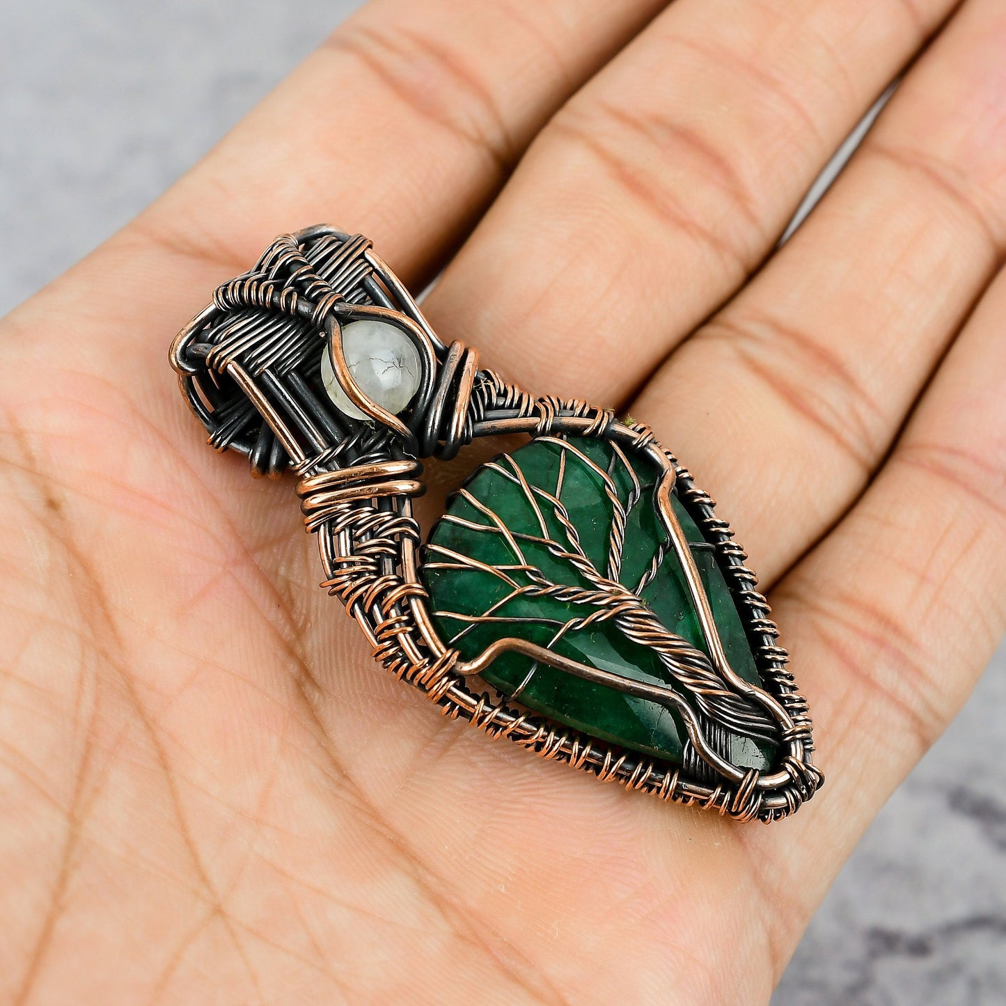 Green Emerald Gemstone Pendant