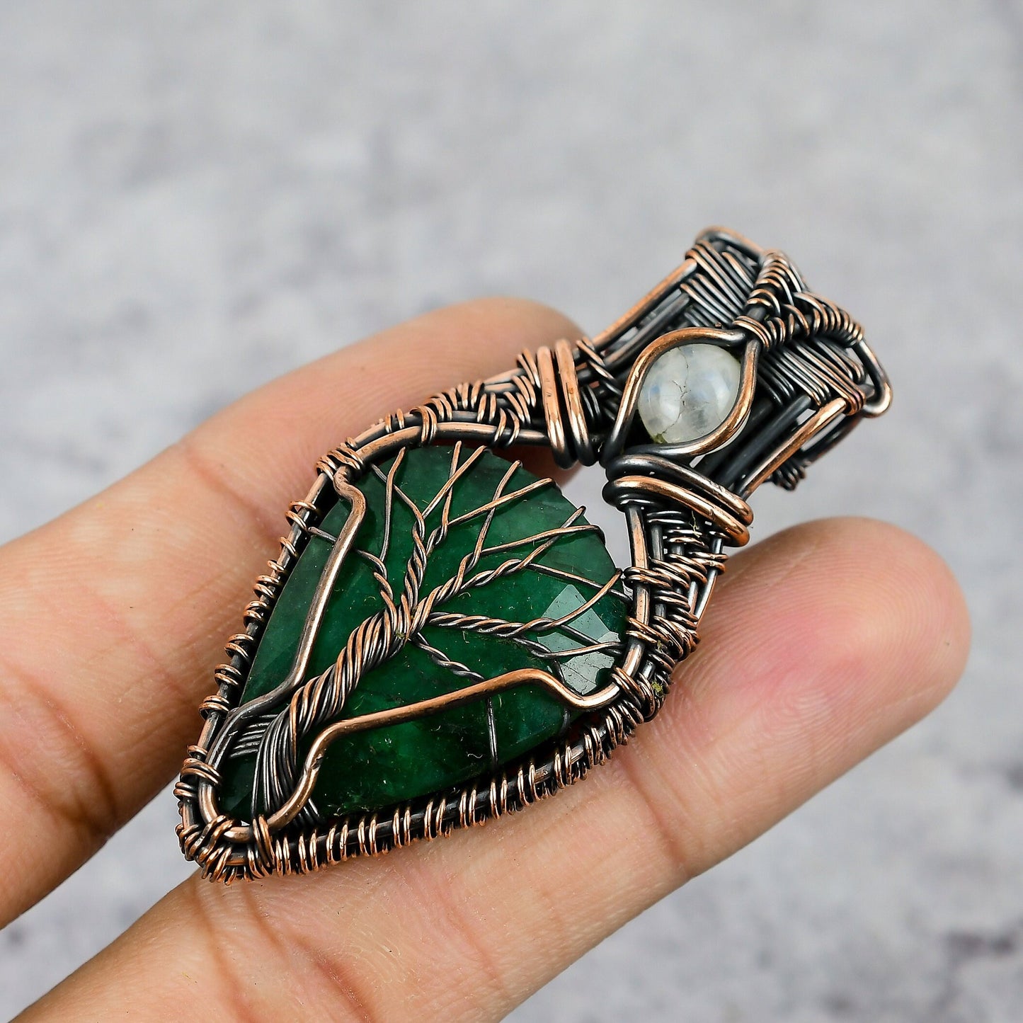 Green Emerald Gemstone Pendant