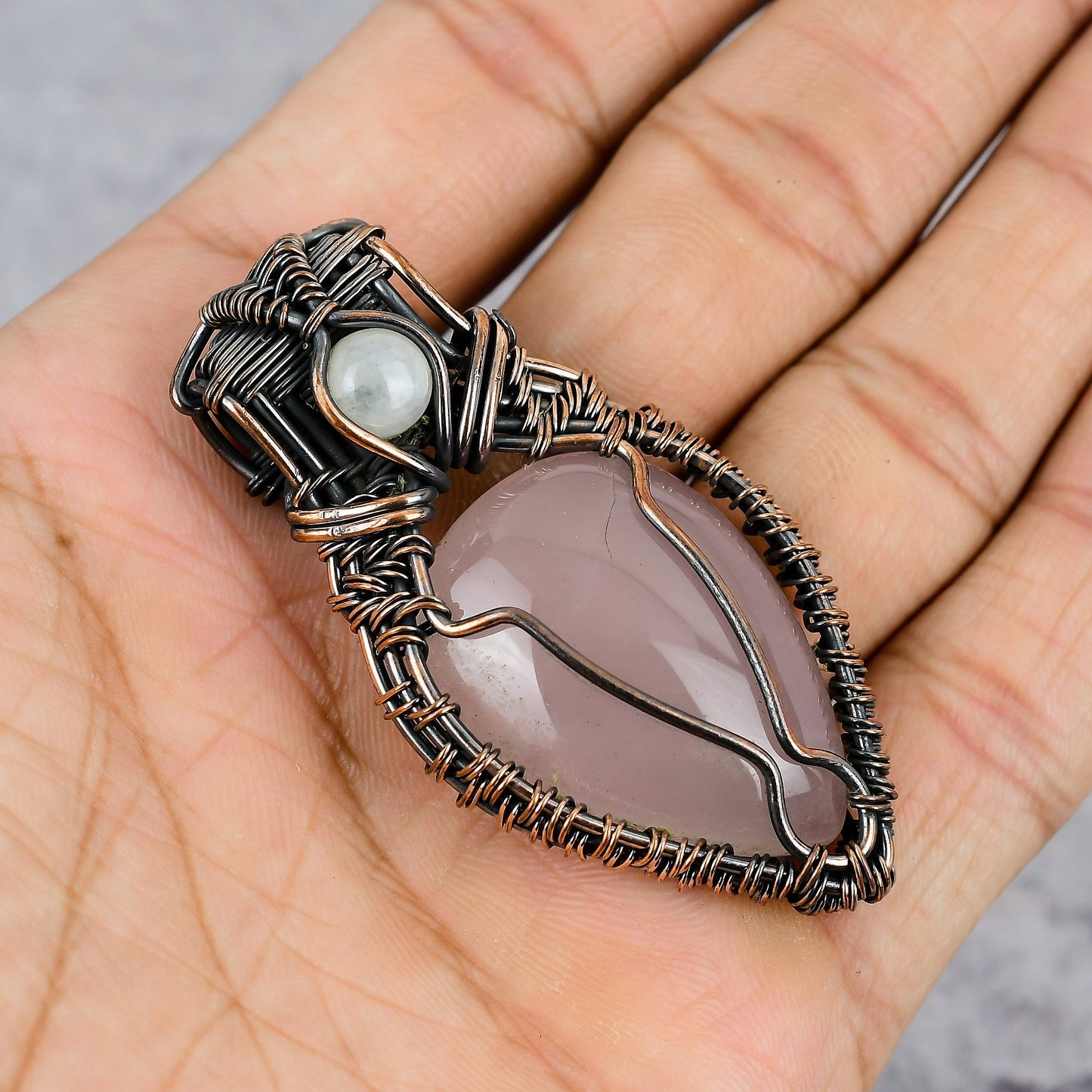 Rose Quartz Gemstone Pendant