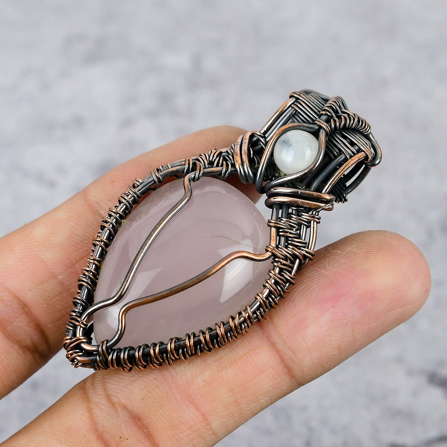 Rose Quartz Gemstone Pendant