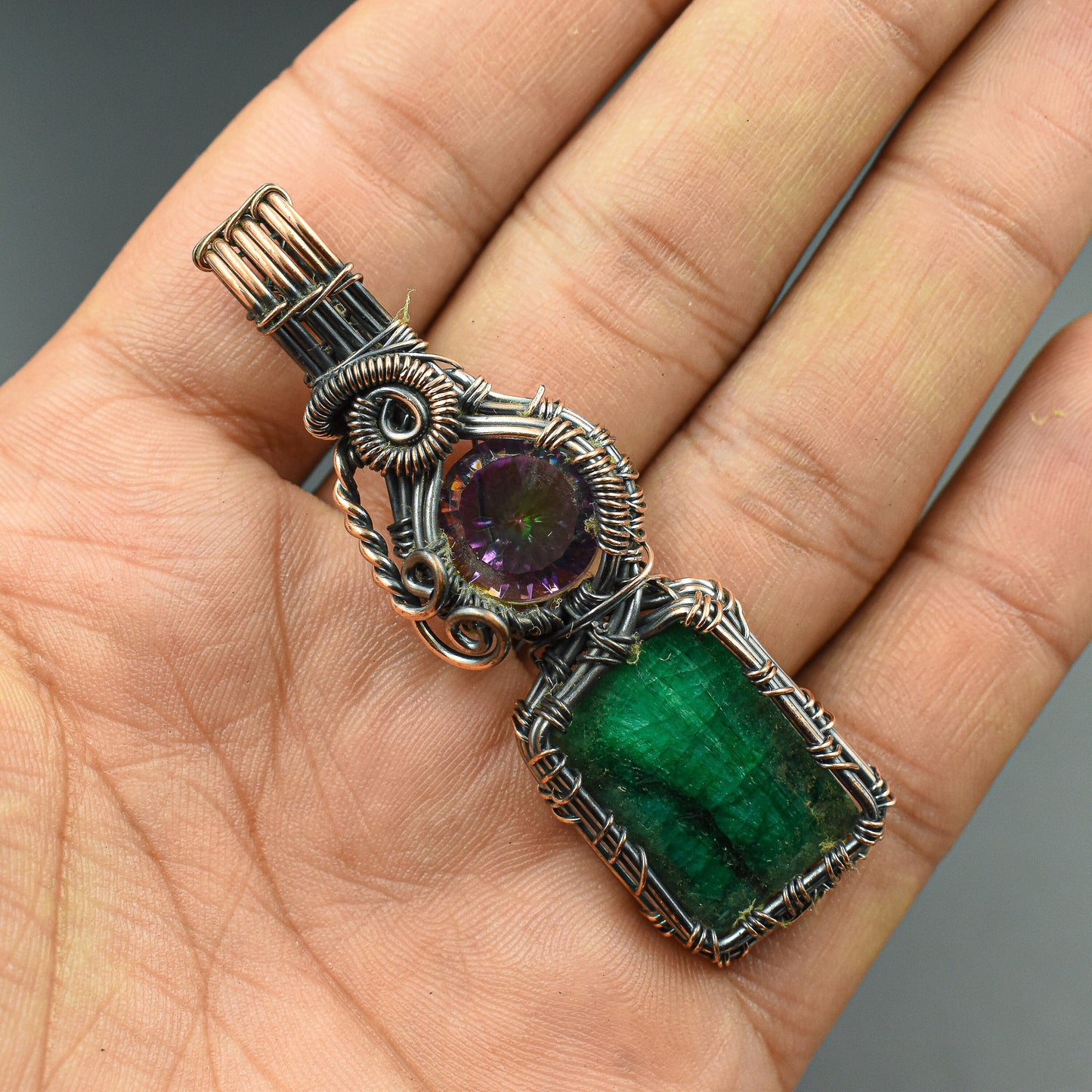 Emerald Green Gemstone Pendant