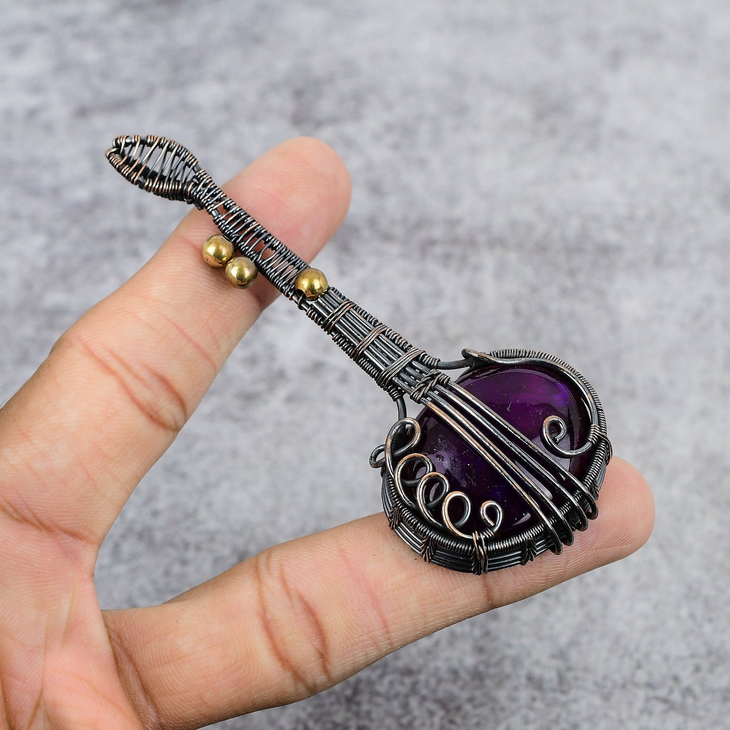 Pink Labradorite Gemstone Pendant