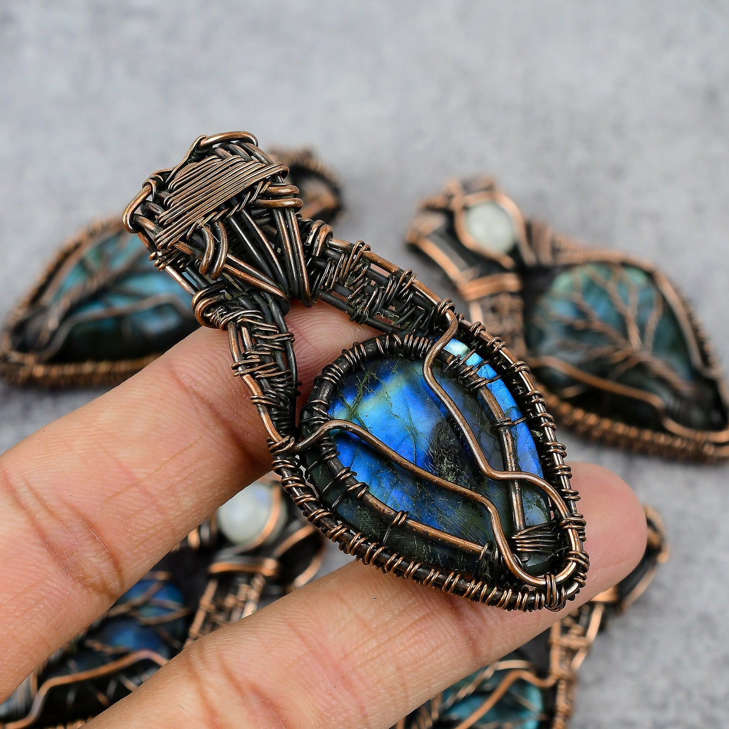Rainbow Labradorite Gemstone Pendant