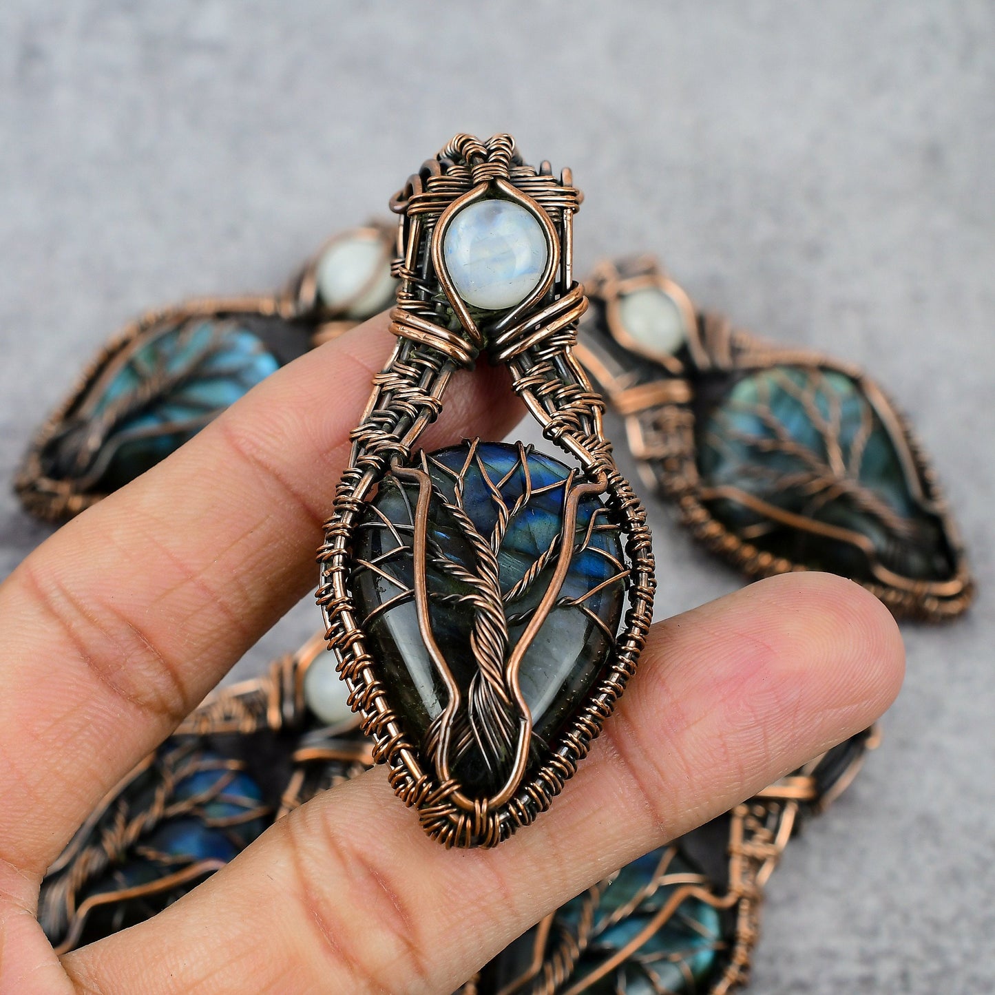 Rainbow Labradorite Gemstone Pendant