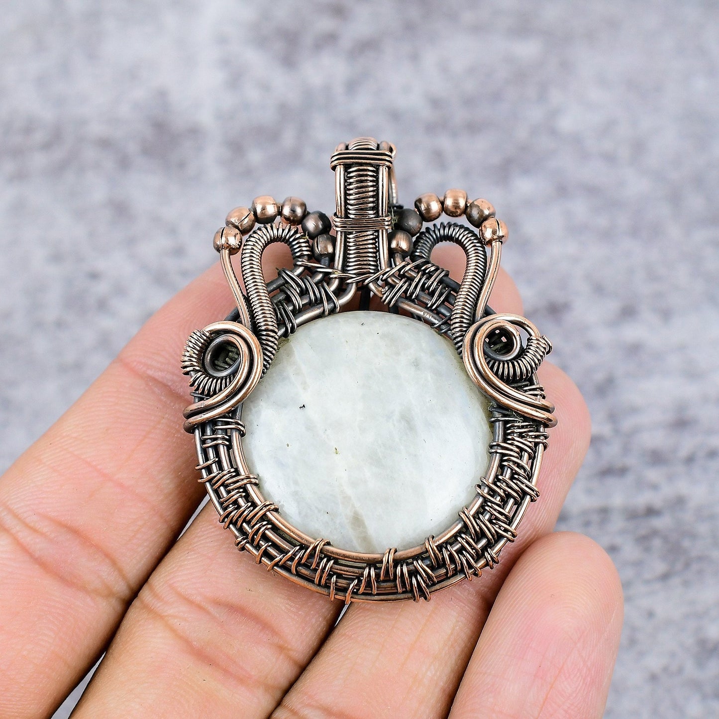 Rainbow Moonstone Gemstone Pendant