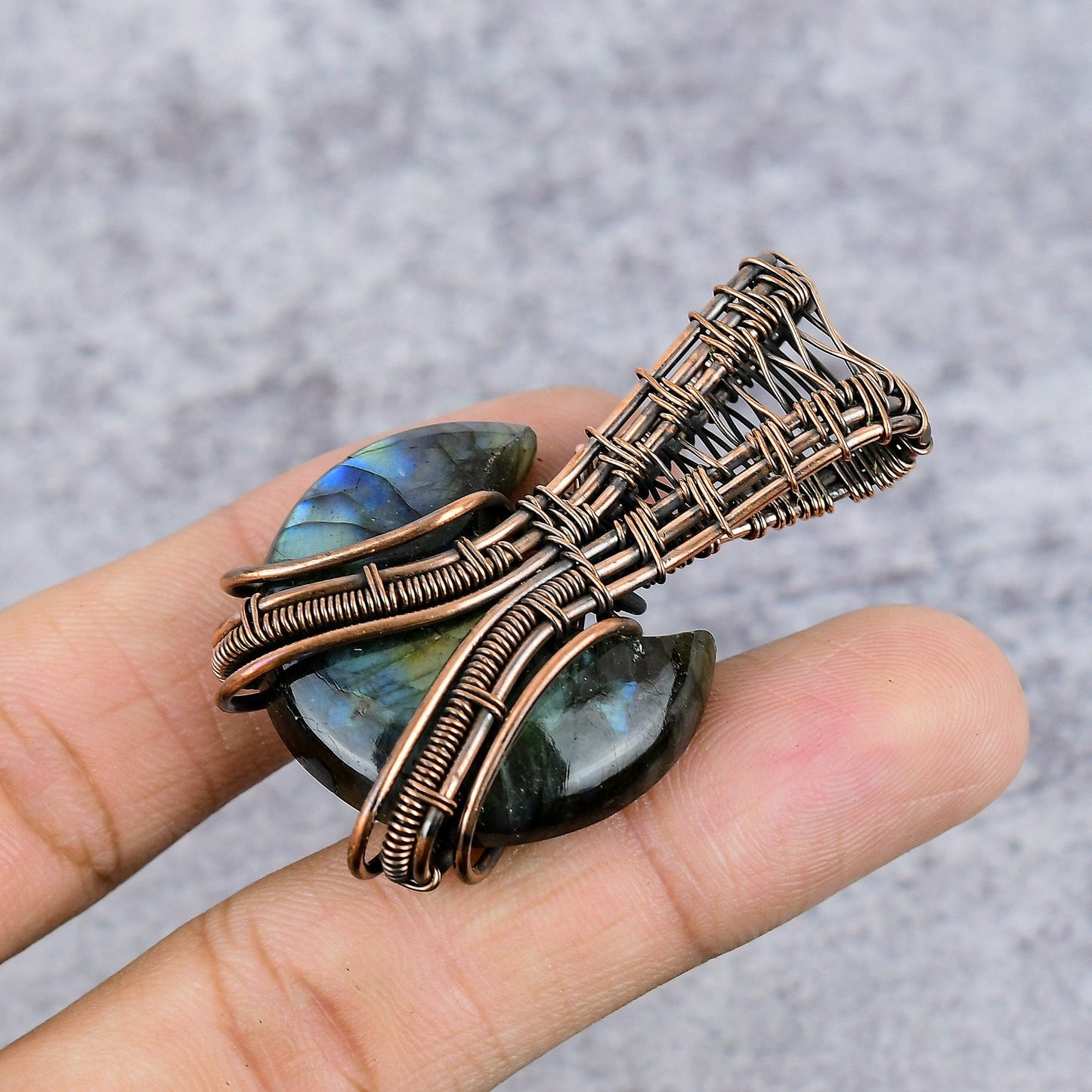 Blue Labradorite Gemstone Pendant