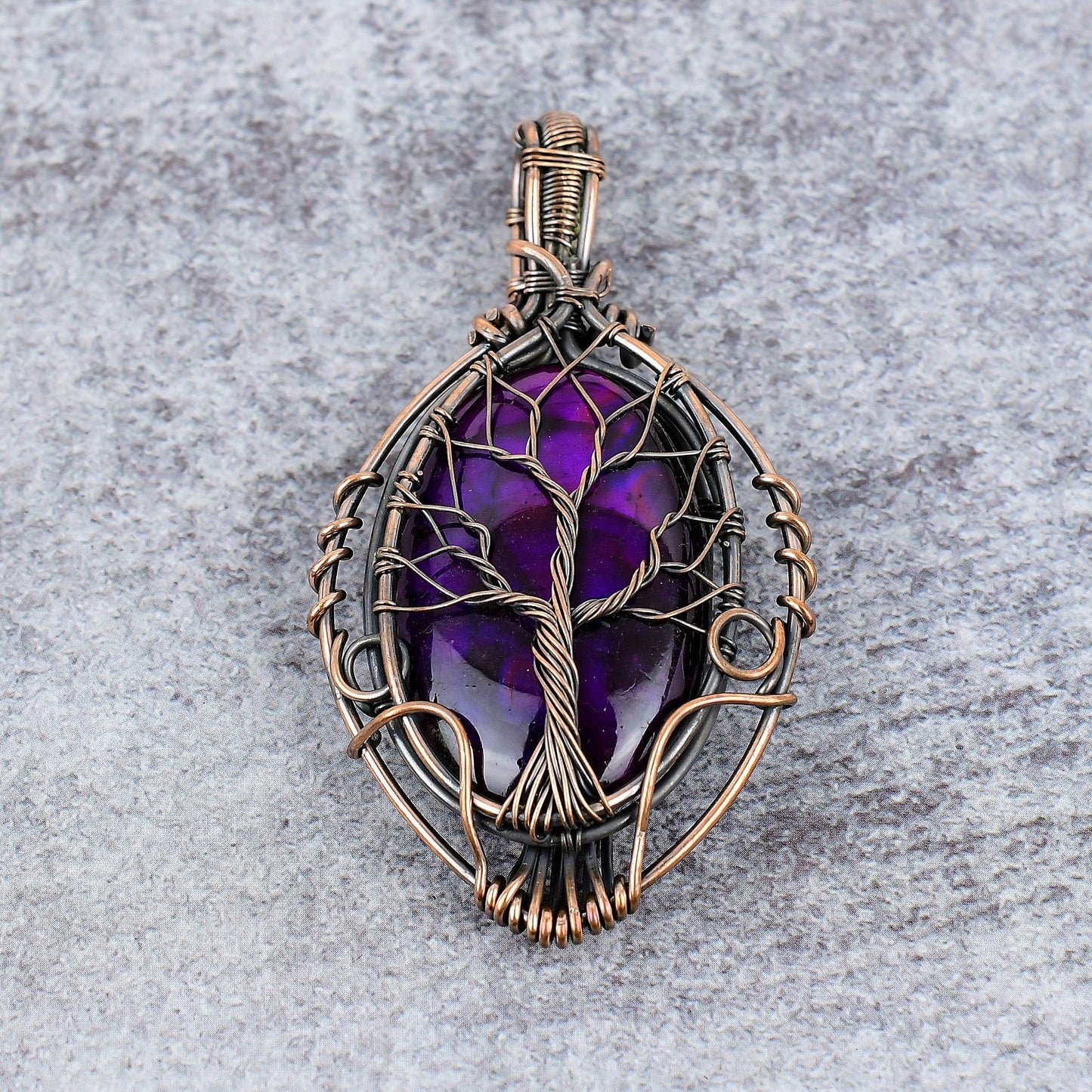 Pink Labradorite Gemstone Pendant