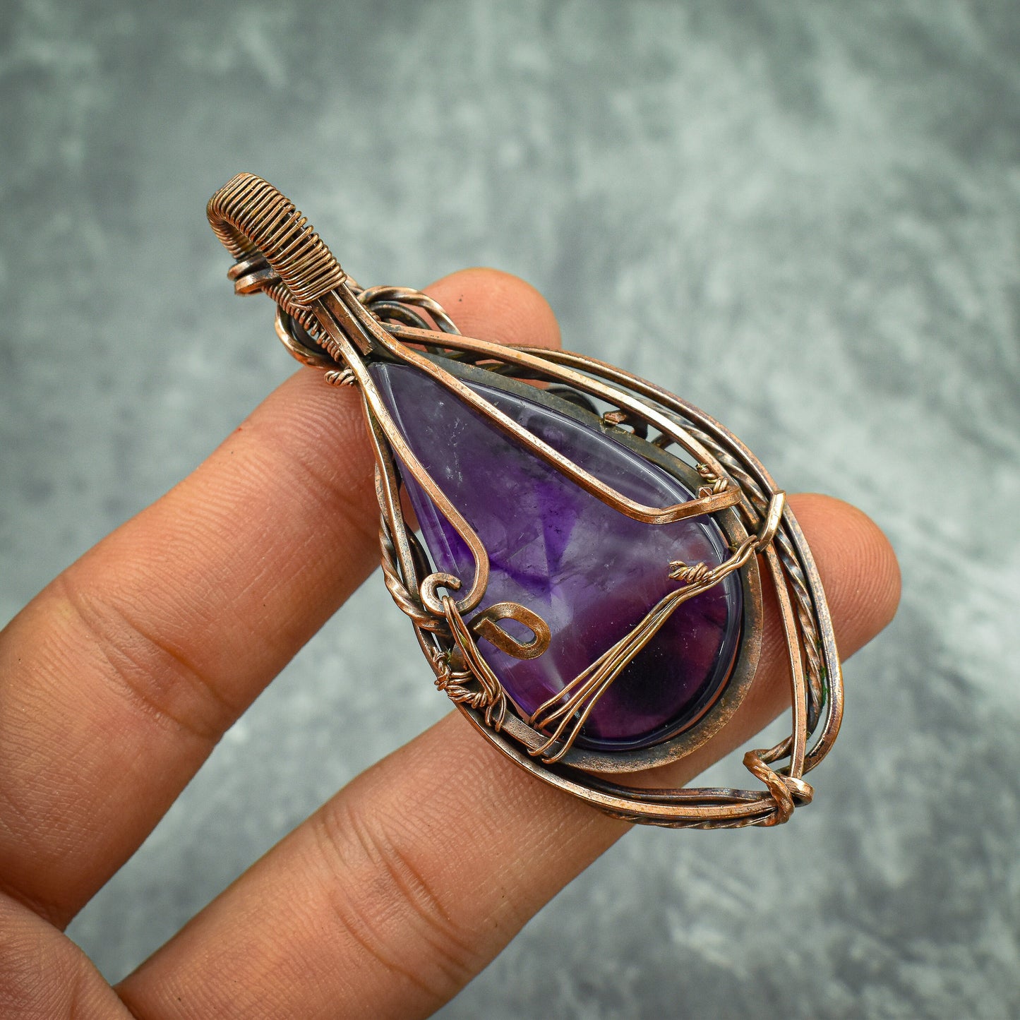 Purple Amethyst Gemstone Pendant