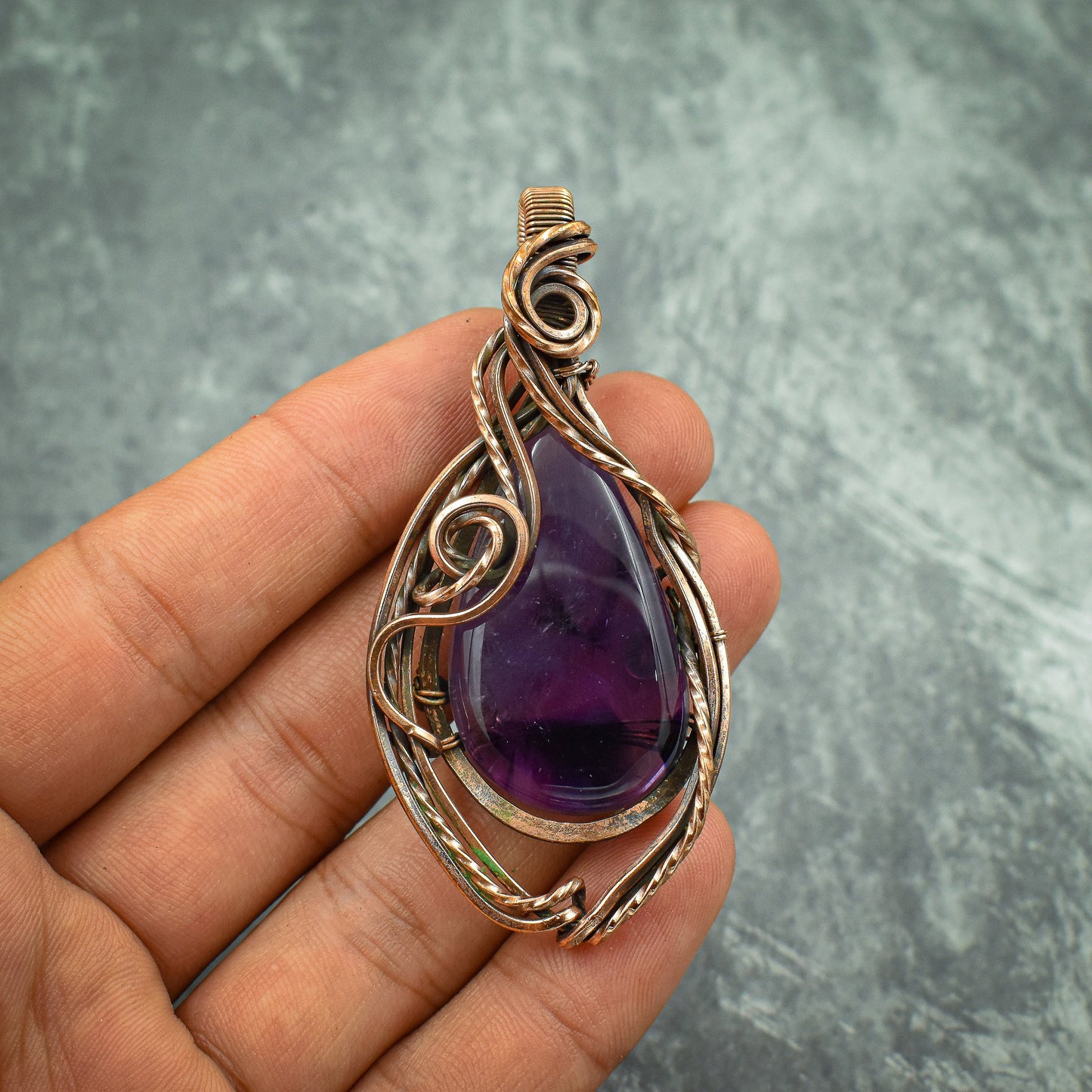 Purple Amethyst Gemstone Pendant