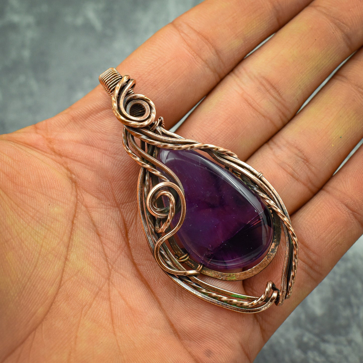 Purple Amethyst Gemstone Pendant