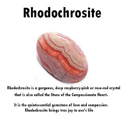 Pink Rhodochrosite Gemstone Pendant