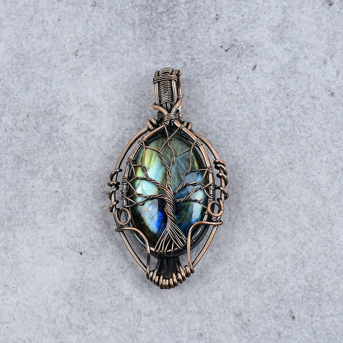 Blue Labradorite Gemstone Pendant