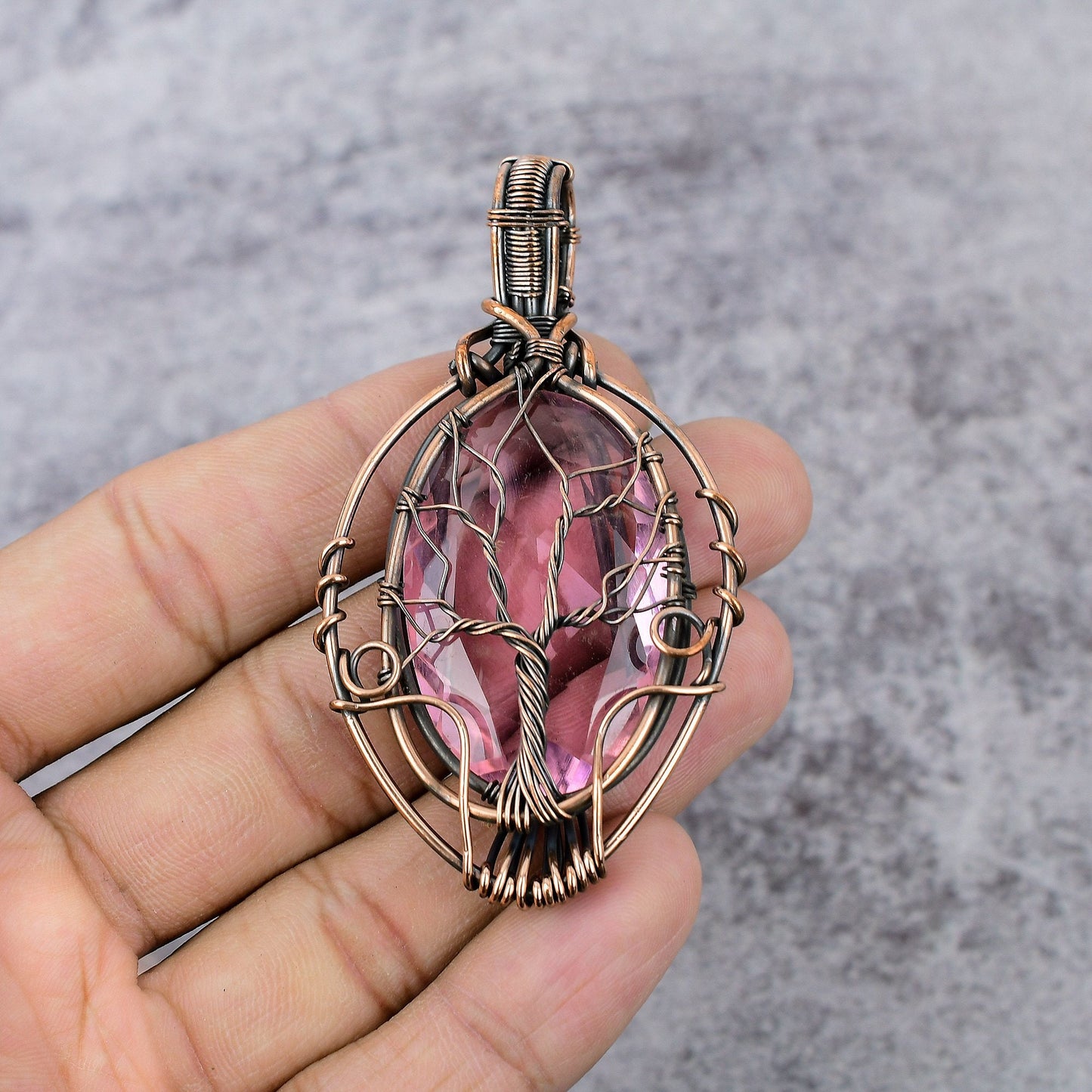 Pink Kunzite Gemstone Pendant