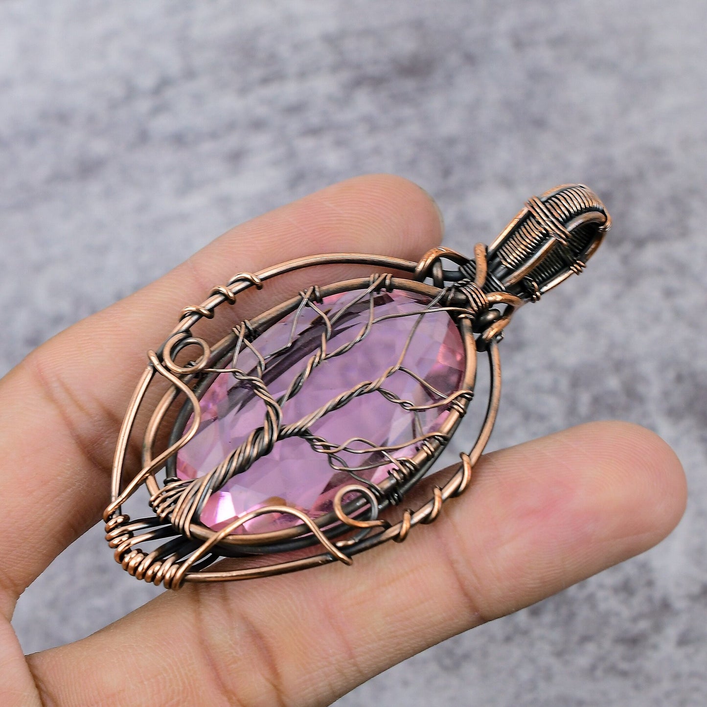 Pink Kunzite Gemstone Pendant