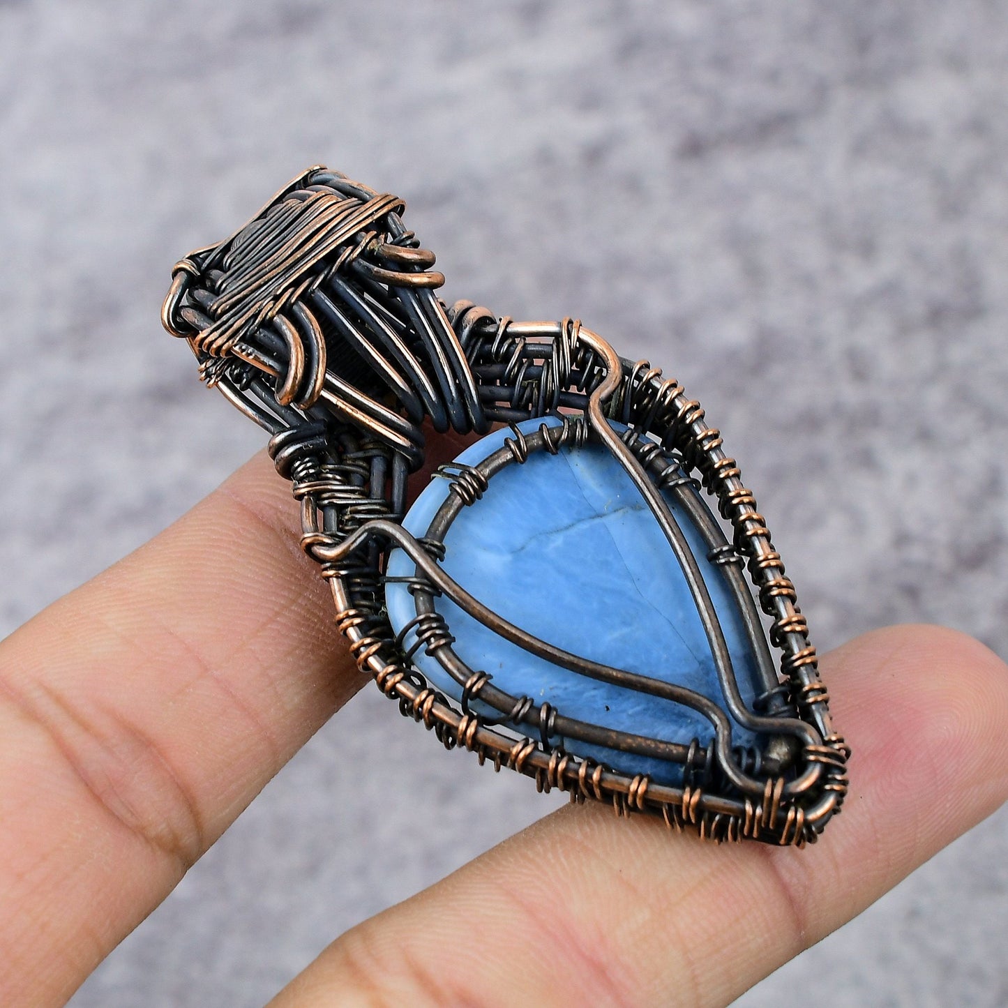 Blue Opal Gemstone Pendant