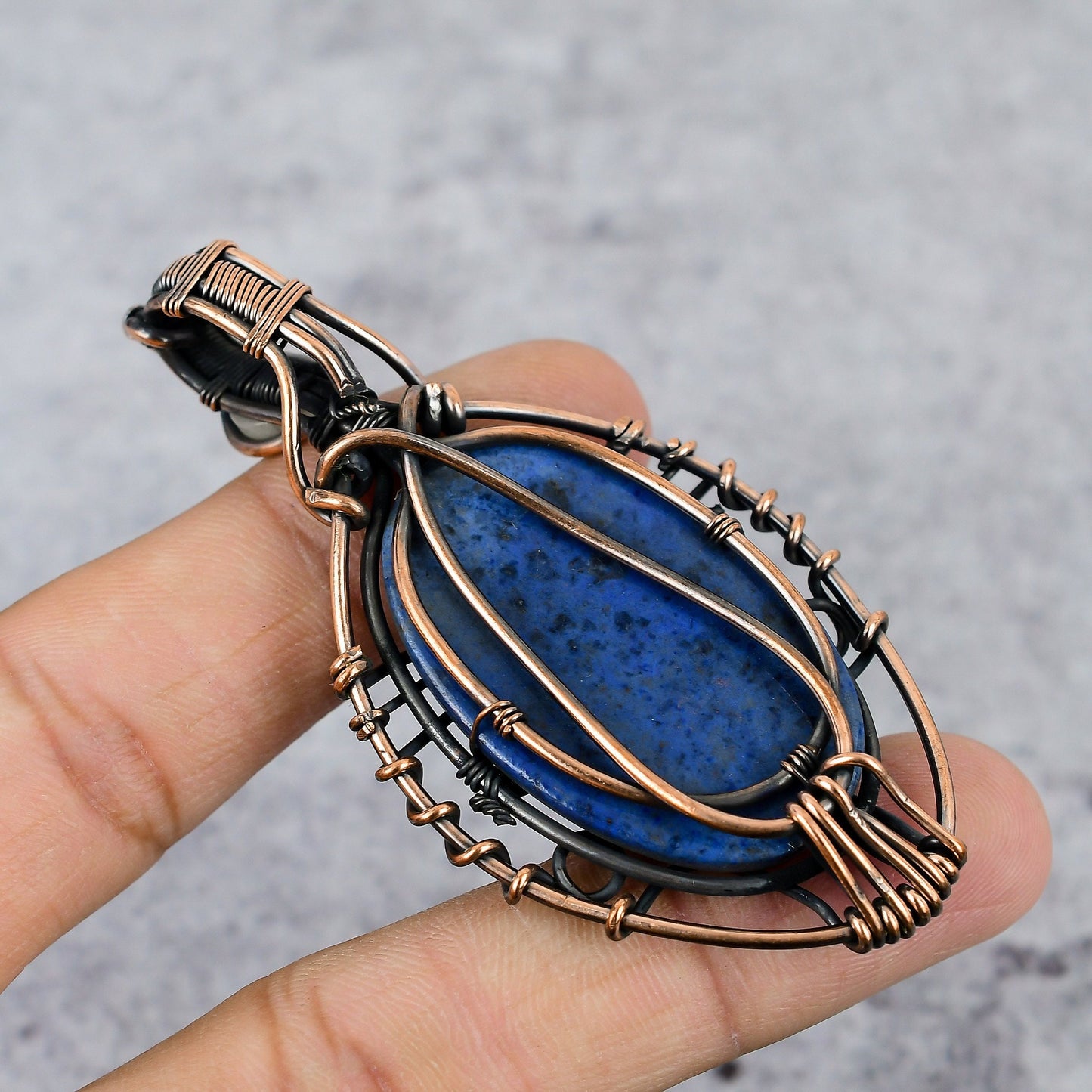 Blue Dumortierite Gemstone Pendant