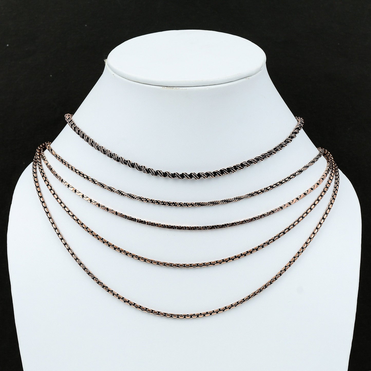 Copper Gemstone Necklace