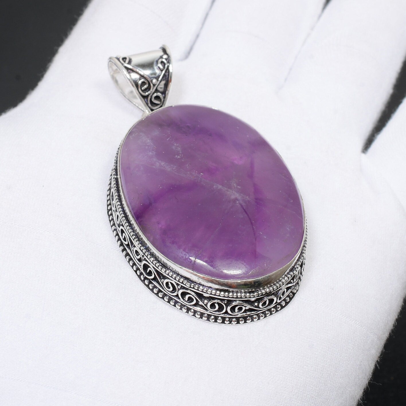 Purple Amethyst Gemstone Pendant