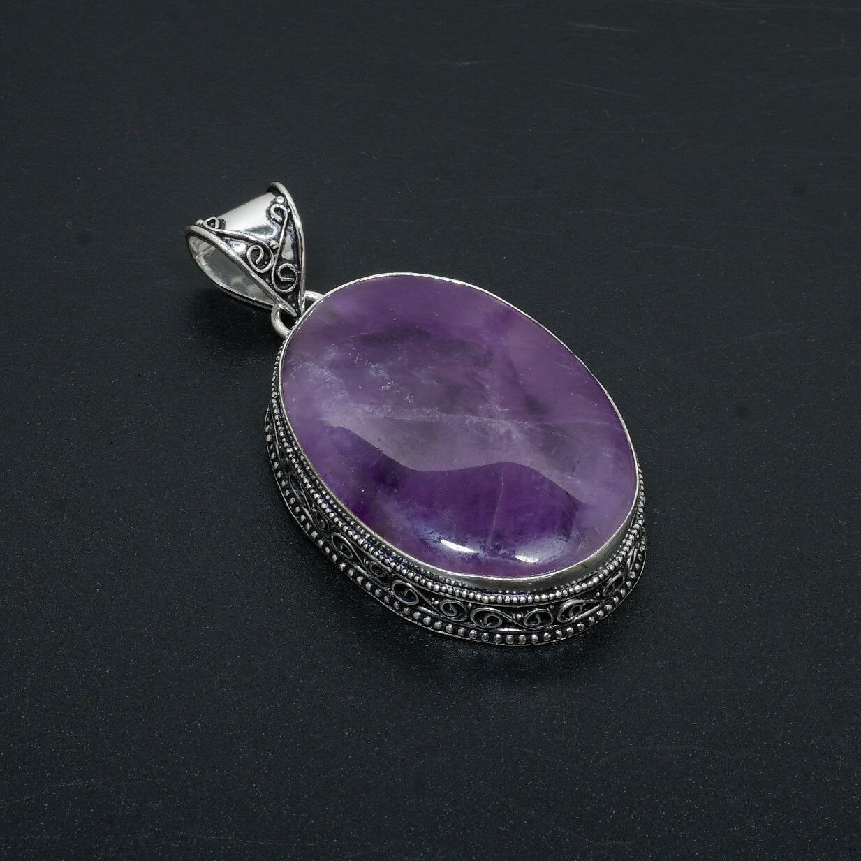 Purple Amethyst Gemstone Pendant