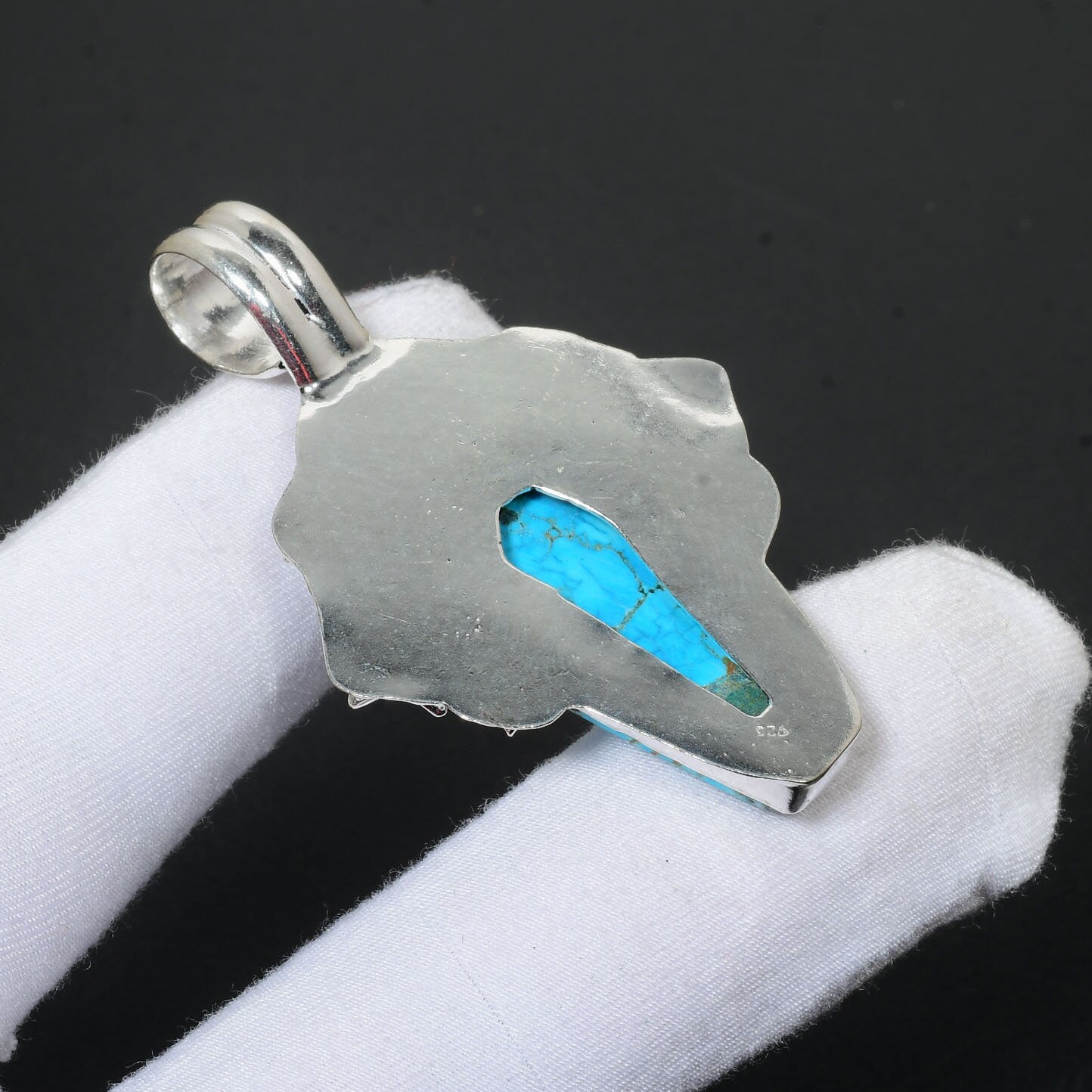 Turquoise Coffin Gemstone Pendant