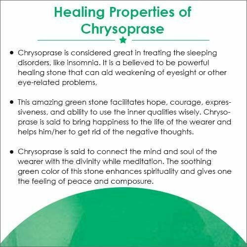 Green Chrysoprase Gemstone Pendant