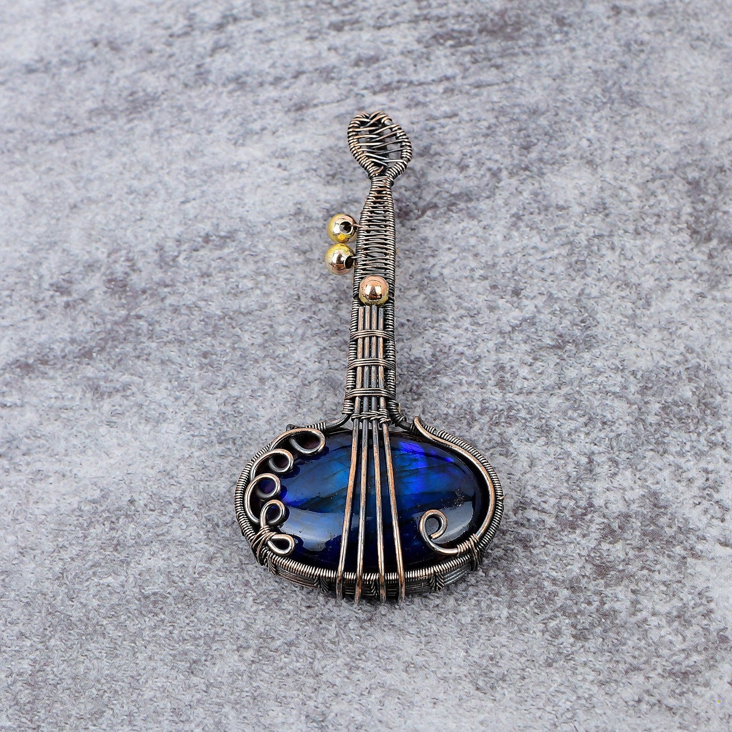 Blue Labradorite Gemstone Pendant