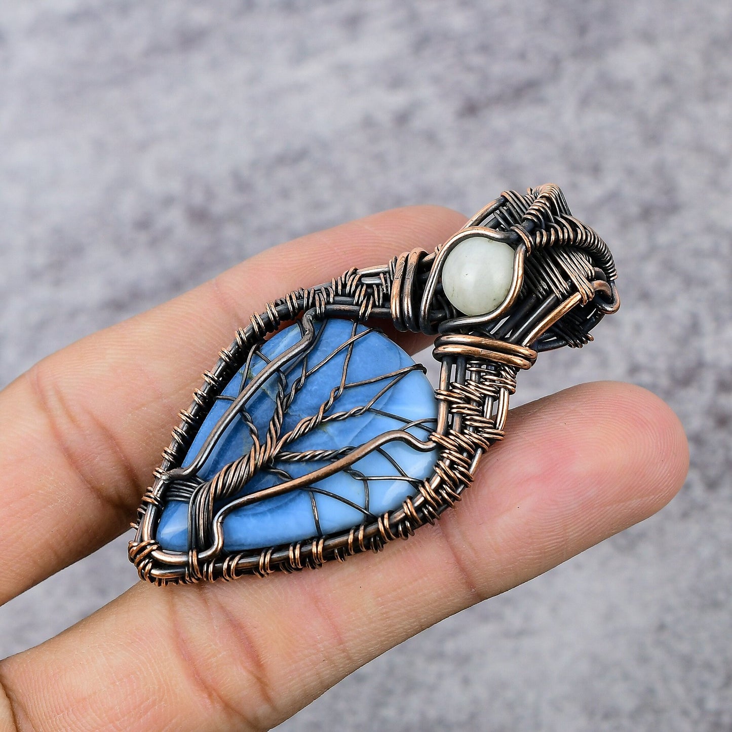 Blue Opal Gemstone Pendant