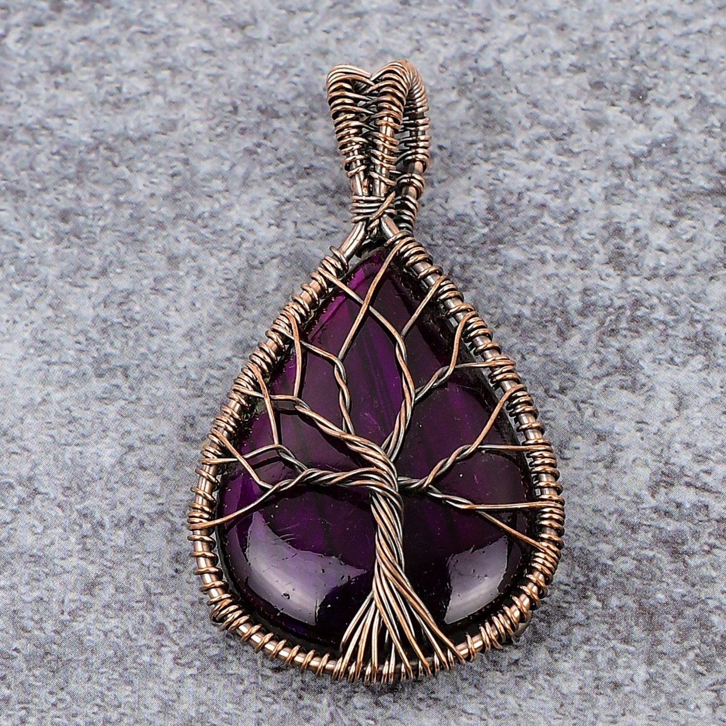 Pink Fire Labradorite Gemstone Pendant