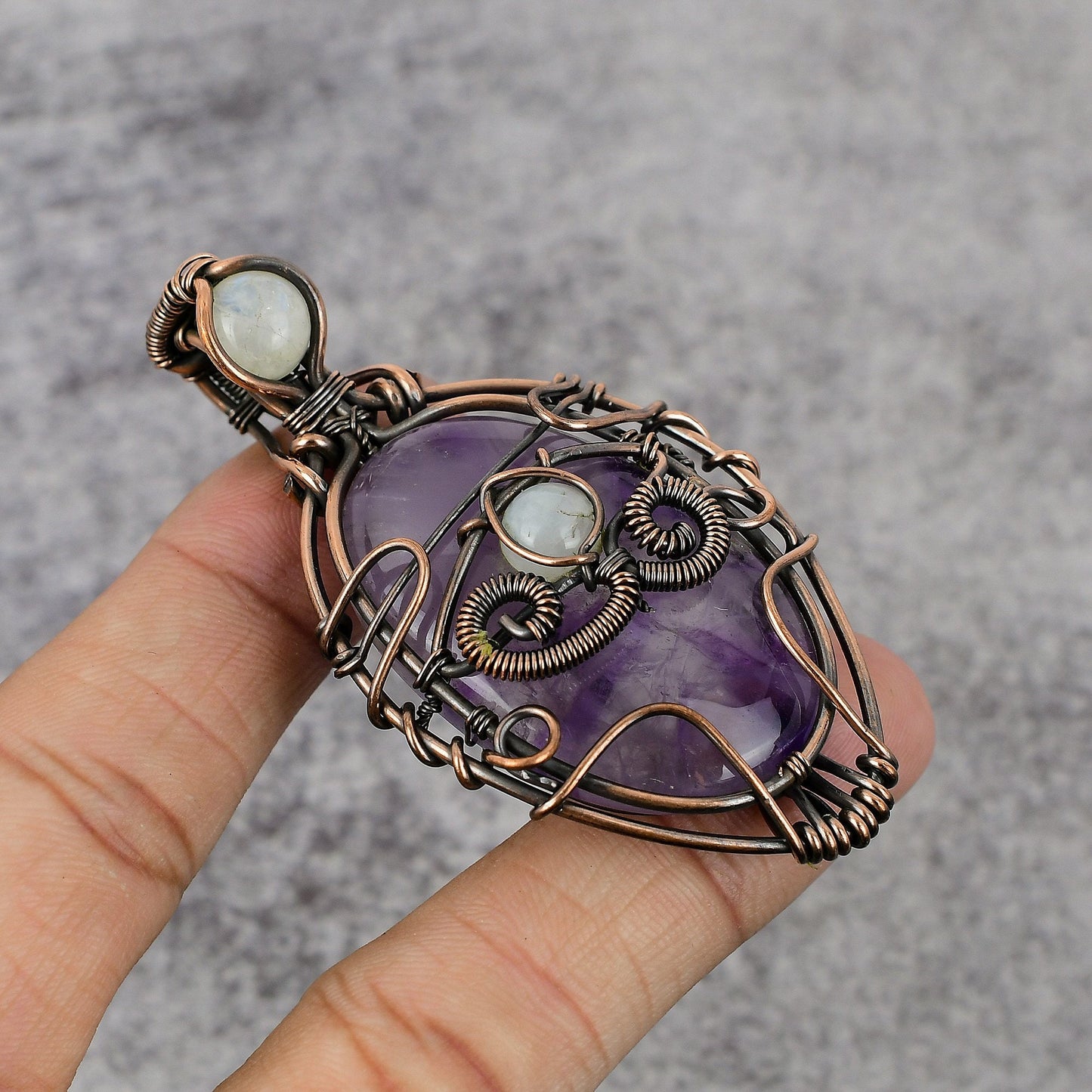 Purple Amethyst Gemstone Pendant