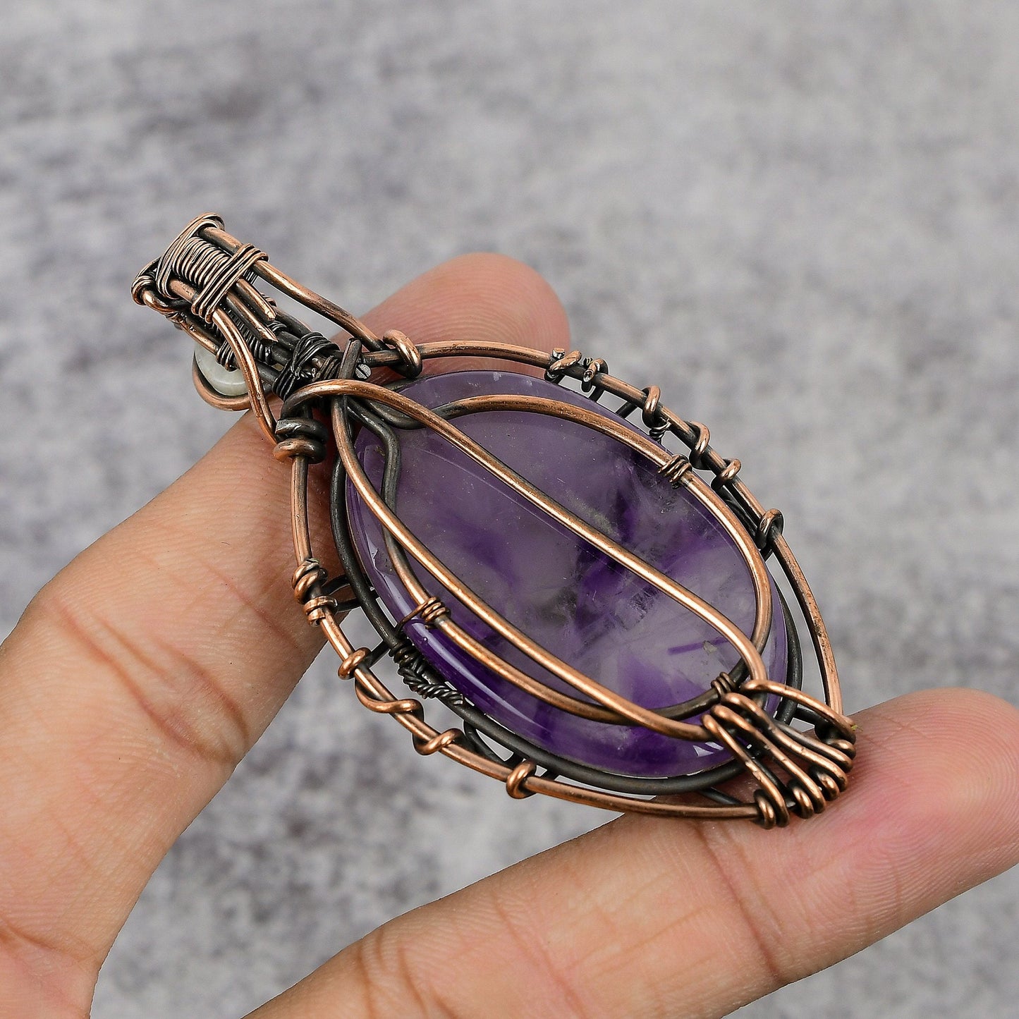 Purple Amethyst Gemstone Pendant