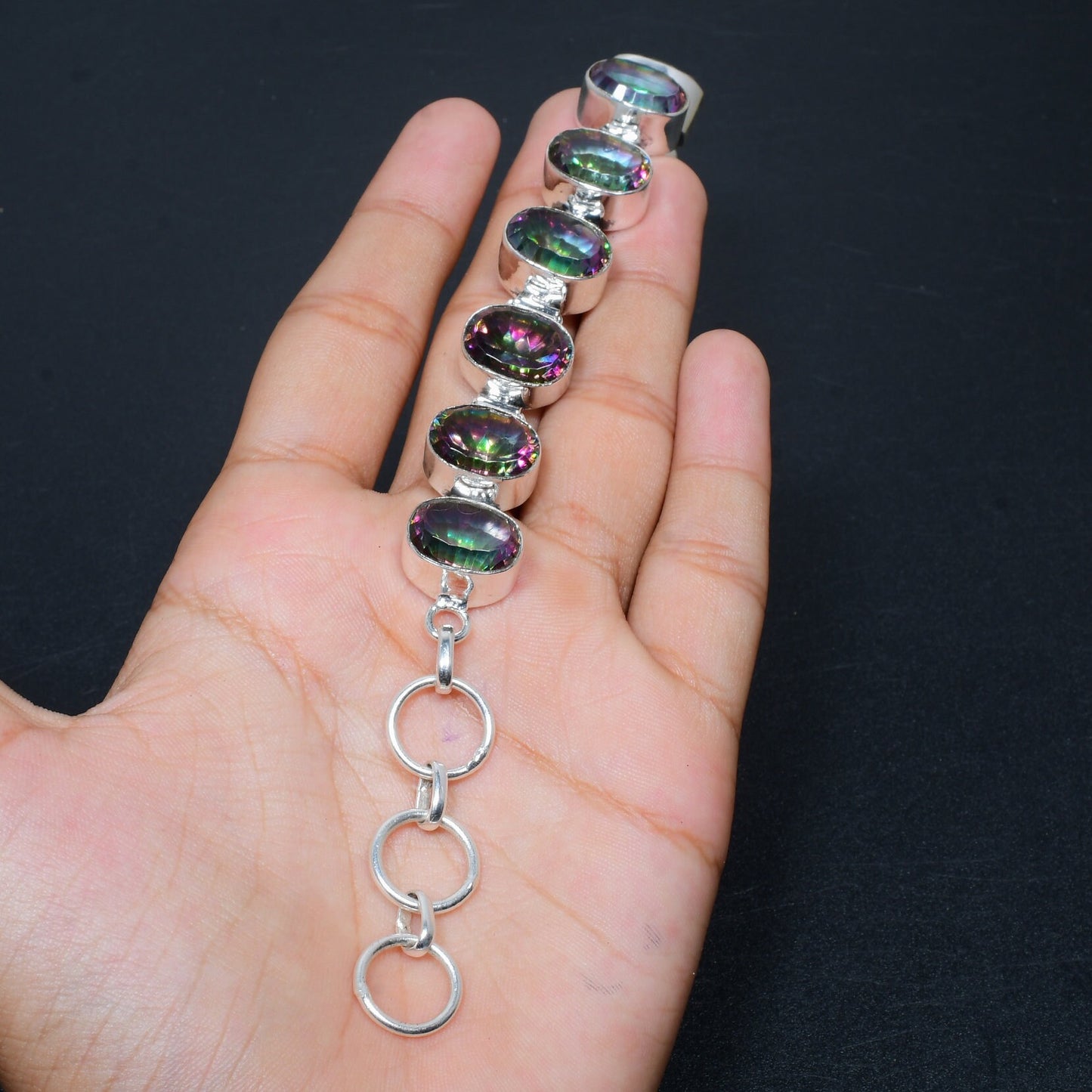 Mystic Rainbow Topaz Bracelet