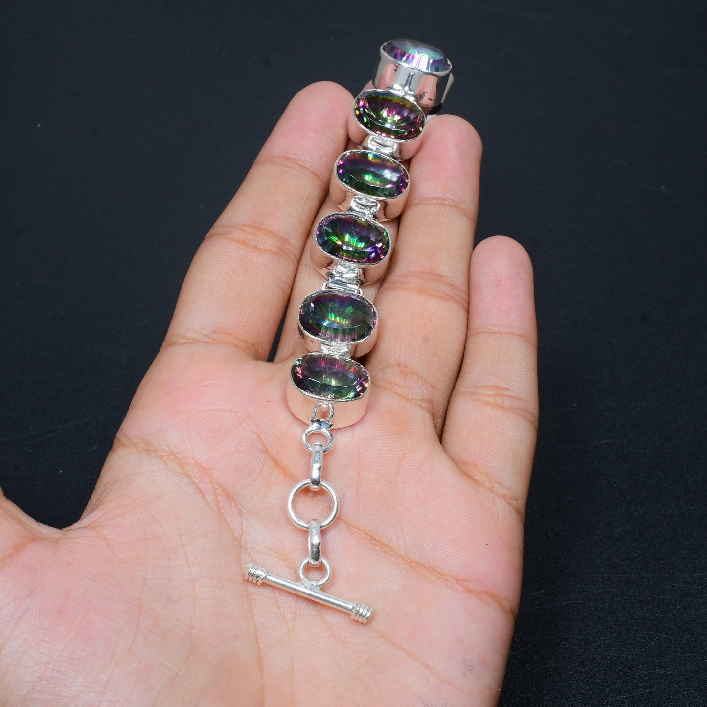 Mystic Rainbow Topaz Bracelet