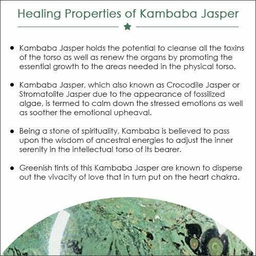 Green Kambaba Jasper Gemstone Pendant