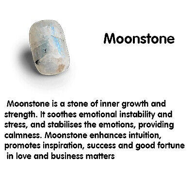 White Moonstone Gemstone Copper Cuff Bracelet