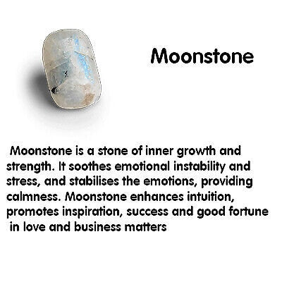 Rainbow Moonstone Gemstone Copper Bangle