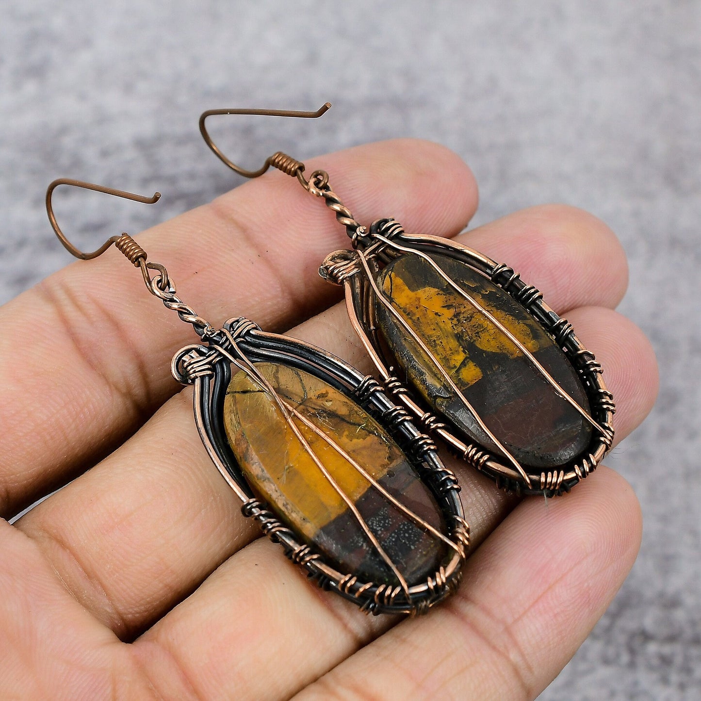 Multicolor Mookaite Gemstone Earrings