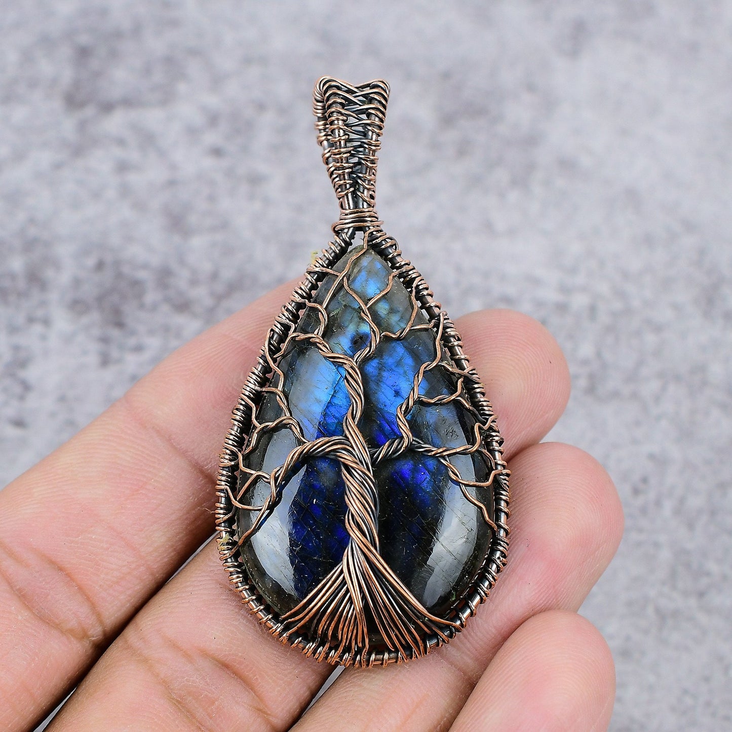 Blue Labradorite Gemstone Pendant