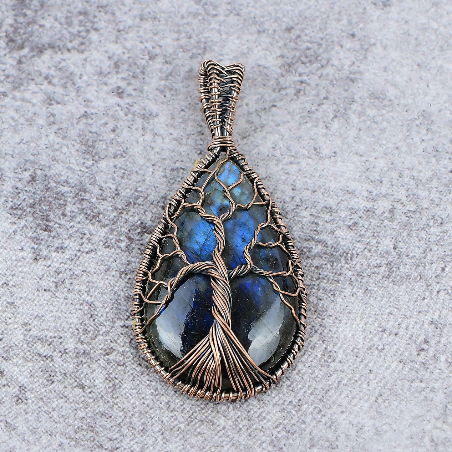 Blue Labradorite Gemstone Pendant