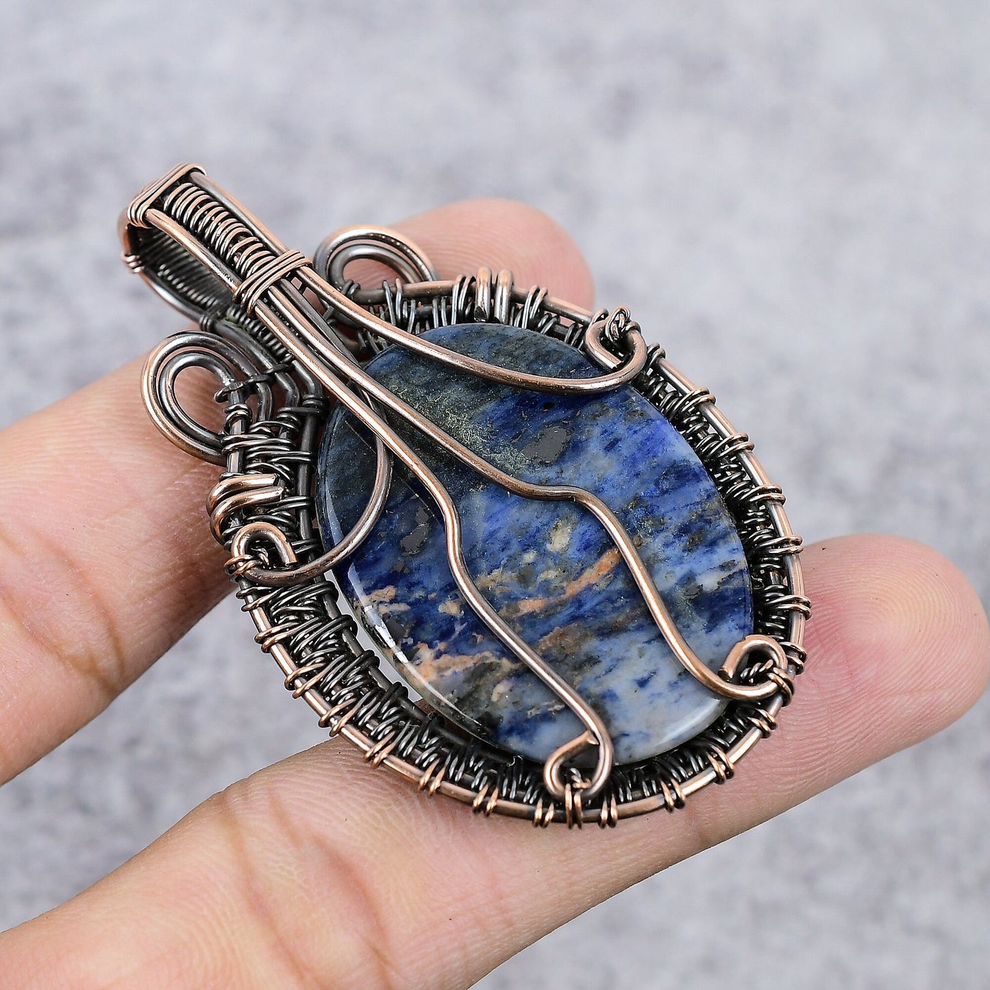 Blue Sodalite Gemstone Pendant
