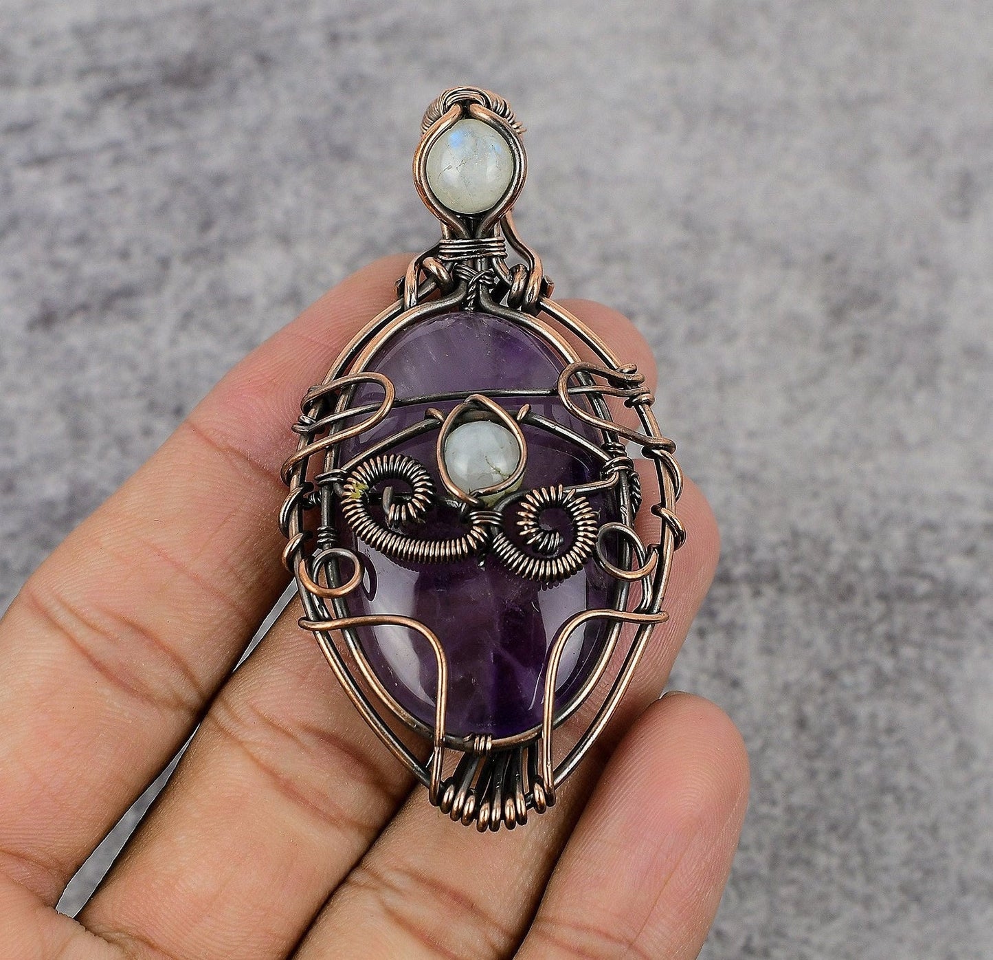 Purple Amethyst Gemstone Pendant